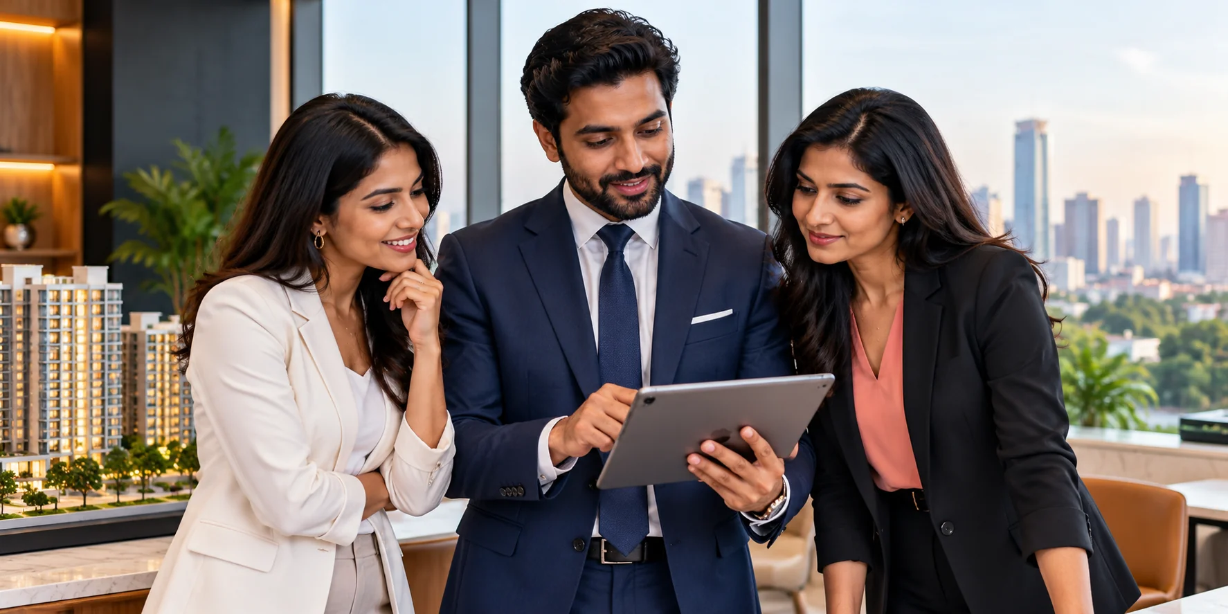 Real estate sales team